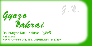 gyozo makrai business card